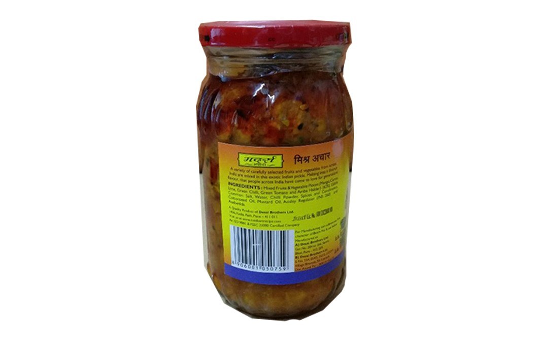 Mother's Recipe Mixed Pickle    Glass Jar  400 grams